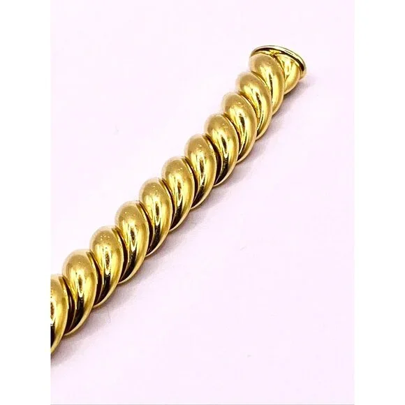 David Yurman Sculpted 18K Yellow Gold  Bracelet 8mm Wide - Picture 7 of 13